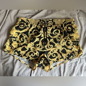 Versace men’s swim short shorts hibiscus size 6 M-L